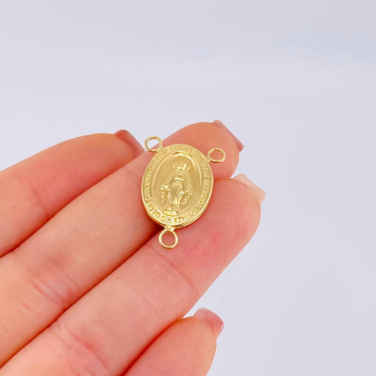 Charm Crucero Virgen De La Milagrosa Marco 1.1 g / 1 in Yellow Gold 18K