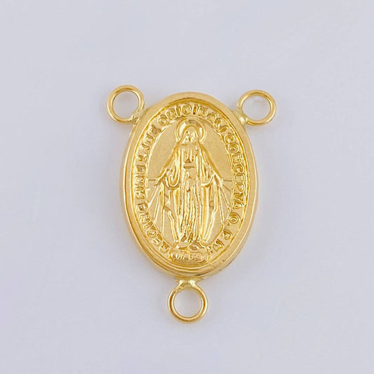 Charm Crucero Virgen De La Milagrosa 1.15 g / 1 in Yellow Gold 18K