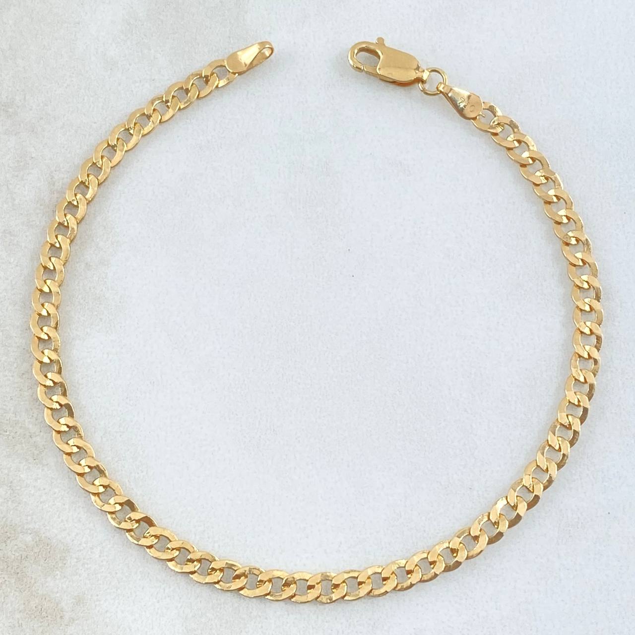Cuban Links Bracelet 2.7gr / 19cm / 3.5mm Yellow Gold +1 18K