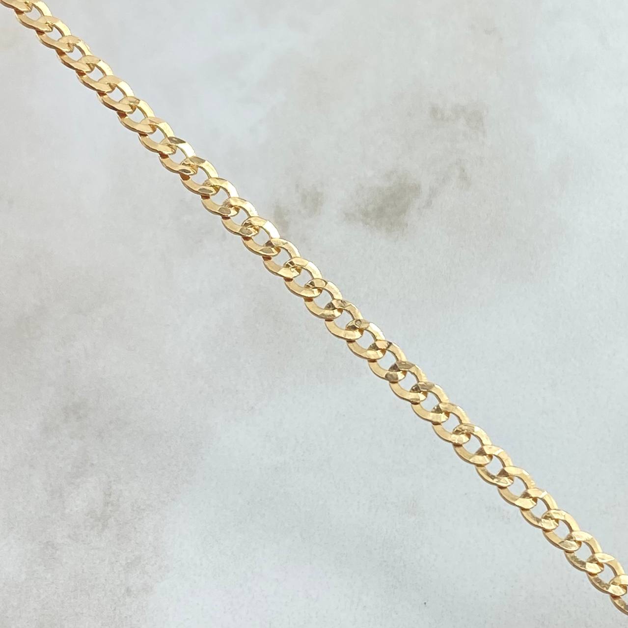 Cuban Links Bracelet 2.7gr / 19cm / 3.5mm Yellow Gold +1 18K