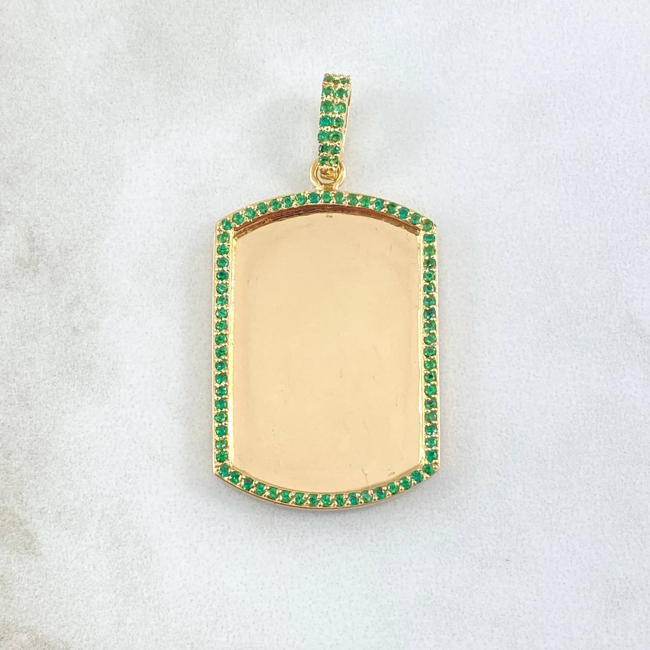 Pendant Frame Plate 10gr / 2in / 18K Gold