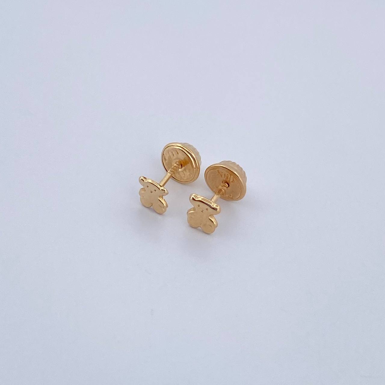 Topos Oso Ts 0.45gr / Lisos Oro Amarillo 18K &