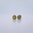 Topos Aro 0.6gr / Circones Verdes Oro Amarillo 18K &