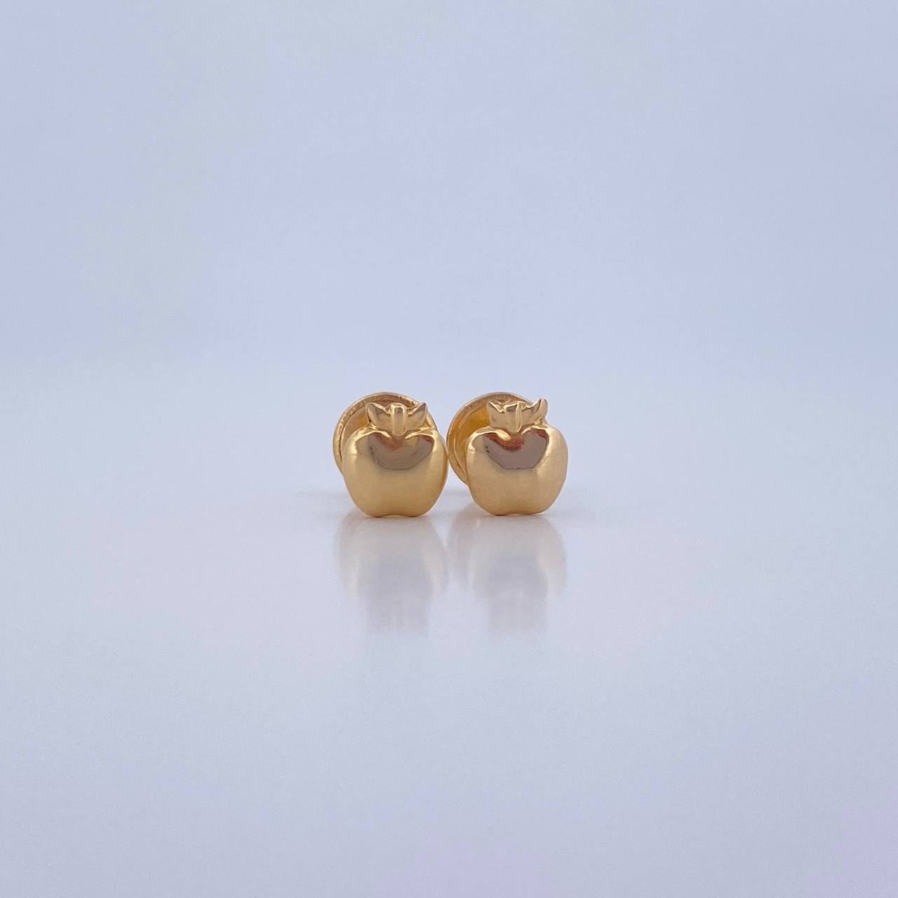 Topos Manzanas 0.45gr / Lisos Oro Amarillo 18K &