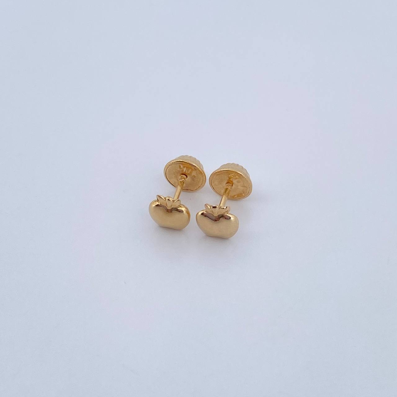 Topos Manzanas 0.45gr / Lisos Oro Amarillo 18K &