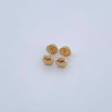 Topos Manzanas 0.45gr / Lisos Oro Amarillo 18K &