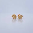 Stud Earrings Bee 0.5gr / Smooth 18K Yellow Gold &
