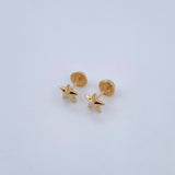 Topos Estrella 0.55gr / Lisos Oro Amarillo 18K &