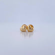 Stud Earrings Heart 0.65gr / Yellow Gold 18K Stamped $
