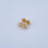 Stud Earrings Heart 0.65gr / Yellow Gold 18K Stamped $