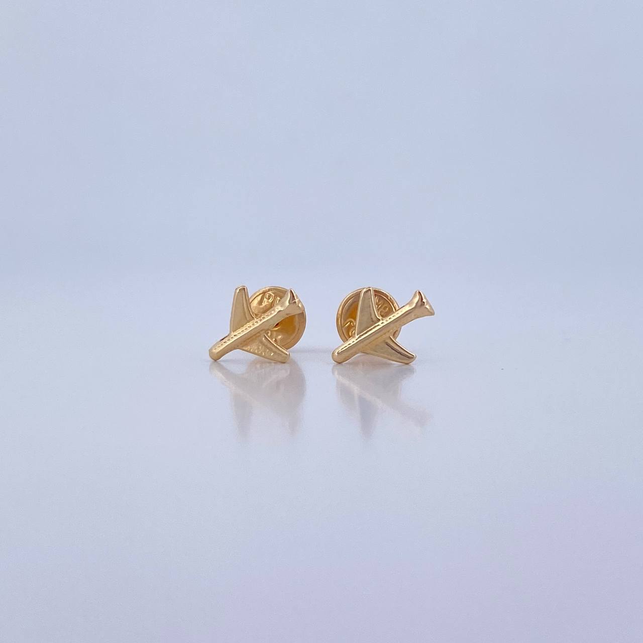 Topos Avion 0.55gr / Lisos Oro Amarillo 18K &