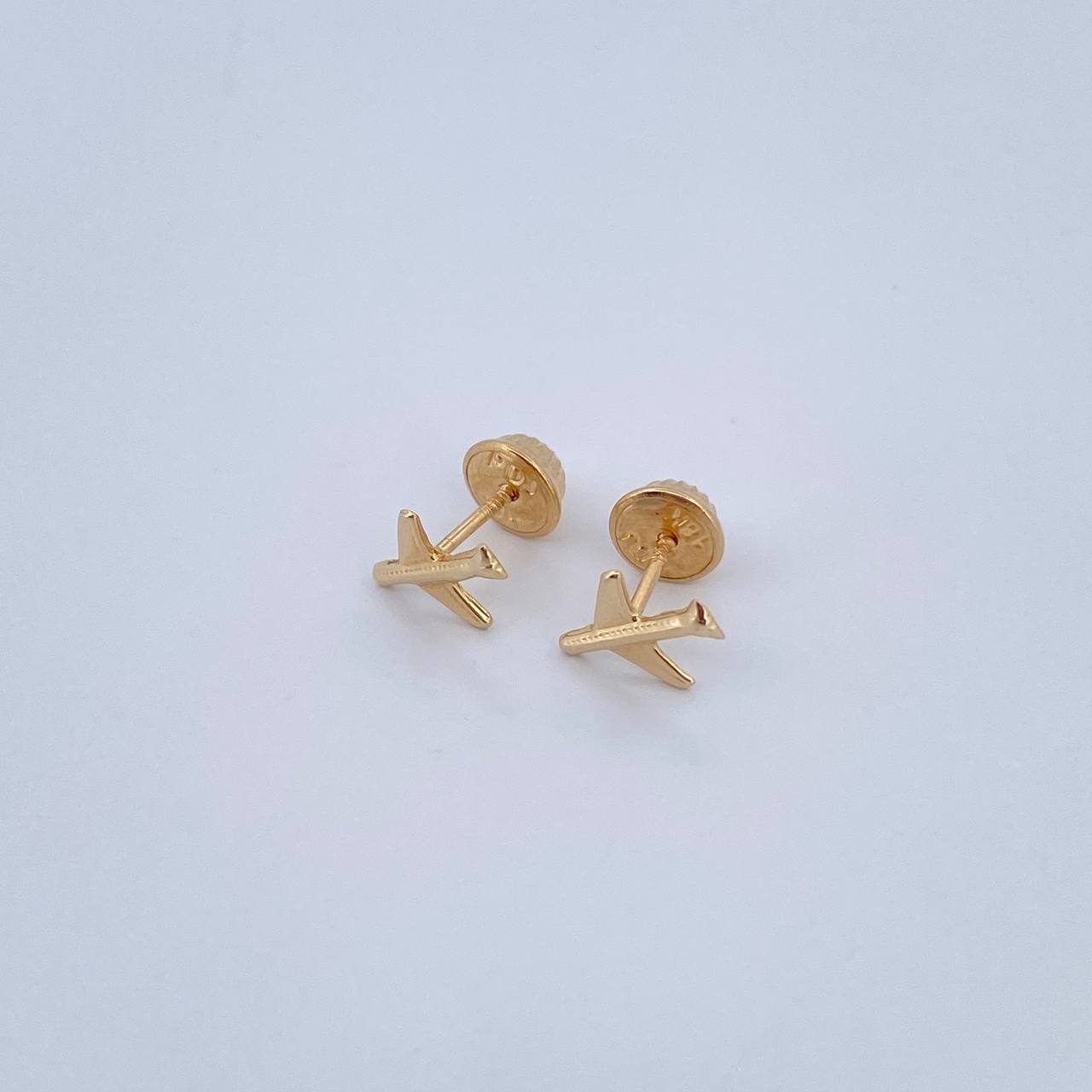 Topos Avion 0.55gr / Lisos Oro Amarillo 18K &