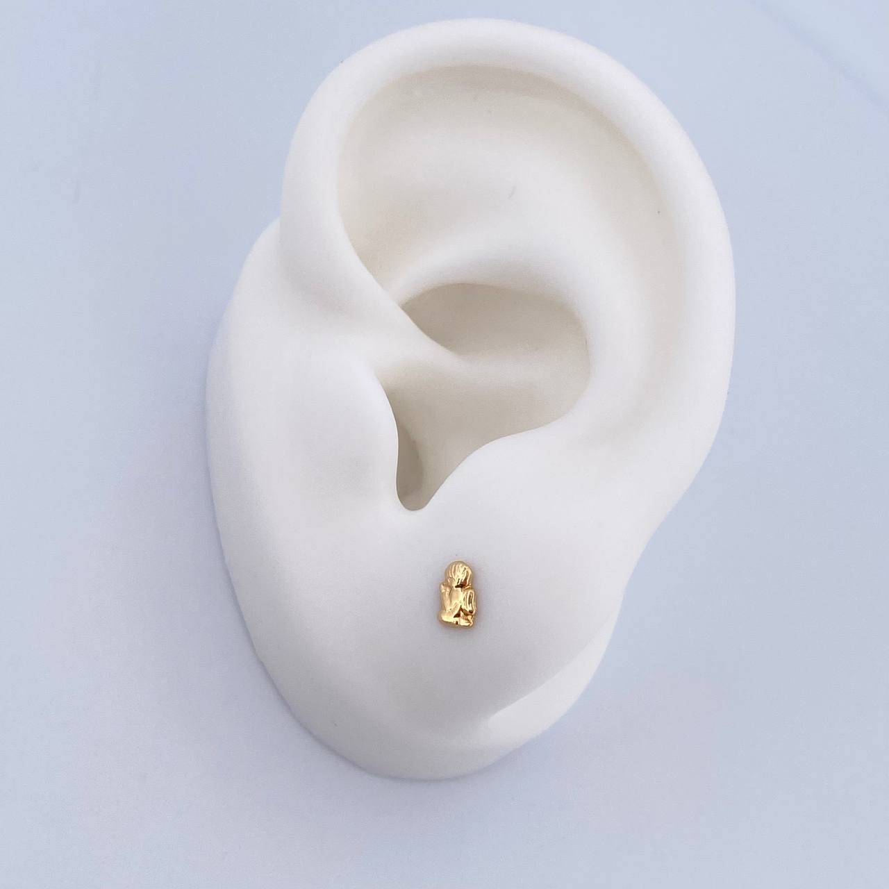 Topos Angel De La Guarda 0.4gr / Lisos Oro Amarillo 18K &