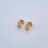 Topos Piña 0.55gr / Lisos Oro Amarillo 18K &