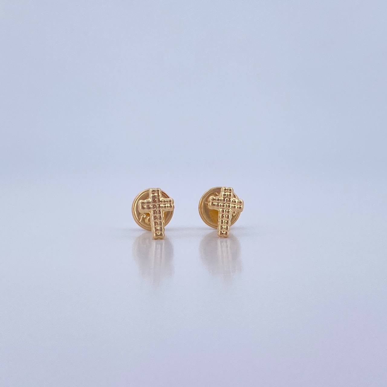 Topos Cruz 0.4gr / Punteada Oro Amarillo 18K &
