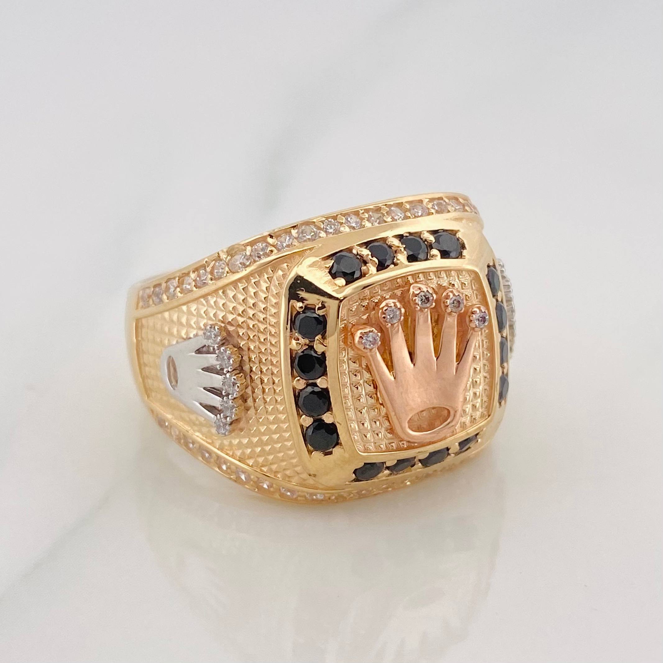 Anillo Corona 10.5 g / T10 Tres Oros 18K