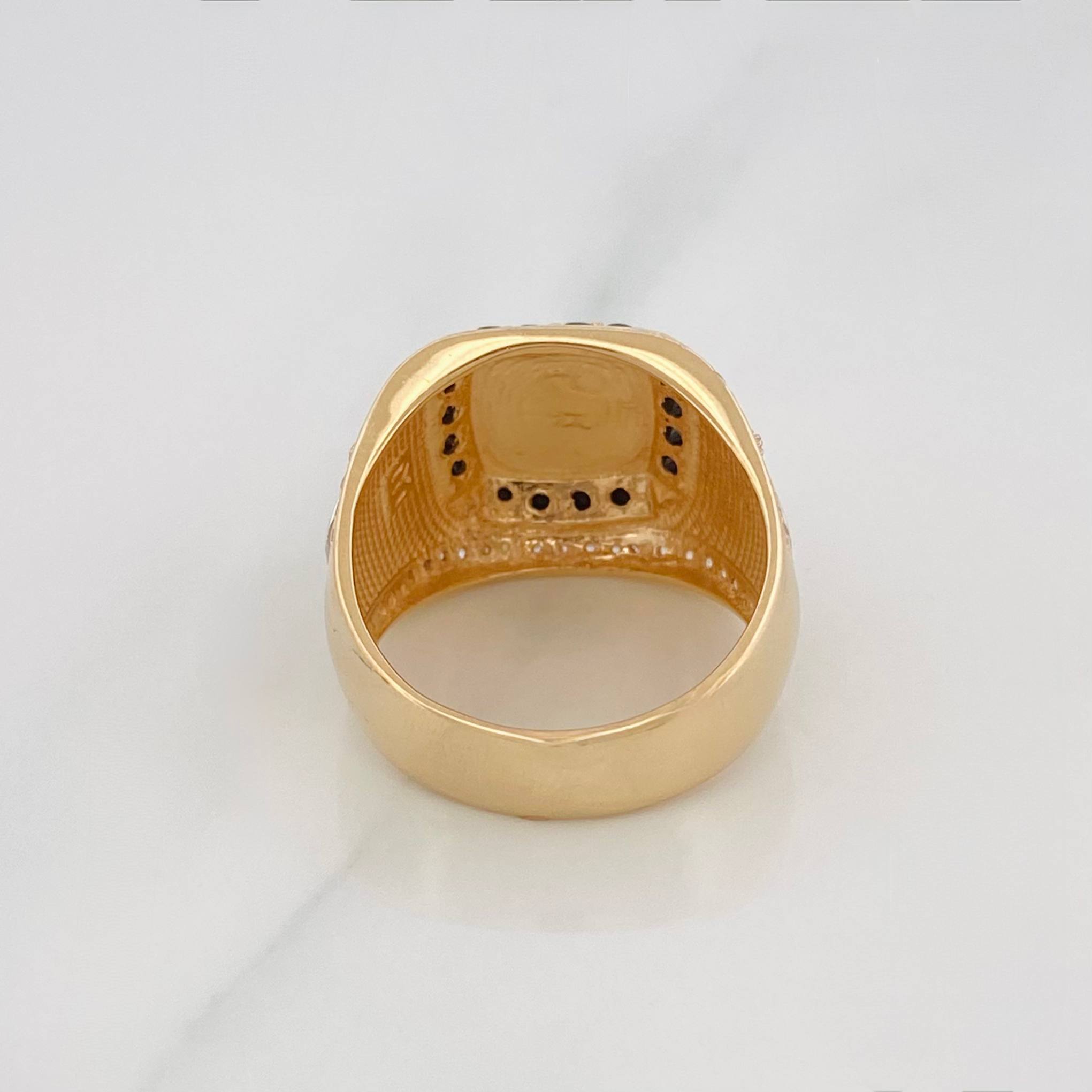 Anillo Corona 10.5 g / T10 Tres Oros 18K