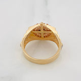 Anillo Corre Corona 6.3 g / T9 3/4 Tres Oros 18K