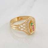 Anillo Virgen Guadalupe 3.3 g / T8 Oro Amarillo 18K