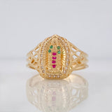 Anillo Virgen Guadalupe 3.3 g / T8 Oro Amarillo 18K