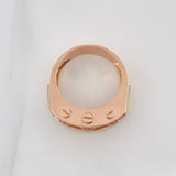 Anillo Bolas De Fuego 11.95 g / T9 3/4 Dos Oros Blanco Rosa 18K