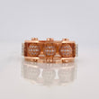 Anillo Bolas De Fuego 11.95 g / T9 3/4 Dos Oros Blanco Rosa 18K