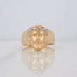 Anillo Rostro Cristo 7.75 g / T9 Dos Oros Amarillo Blanco 18K