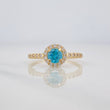 Anillo Halo 2.15g / T6 3/4 Oro Amarillo 18K