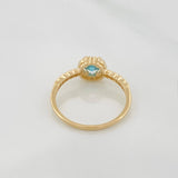 Anillo Halo 2.15 g / T7 3/4 Oro Amarillo 18K
