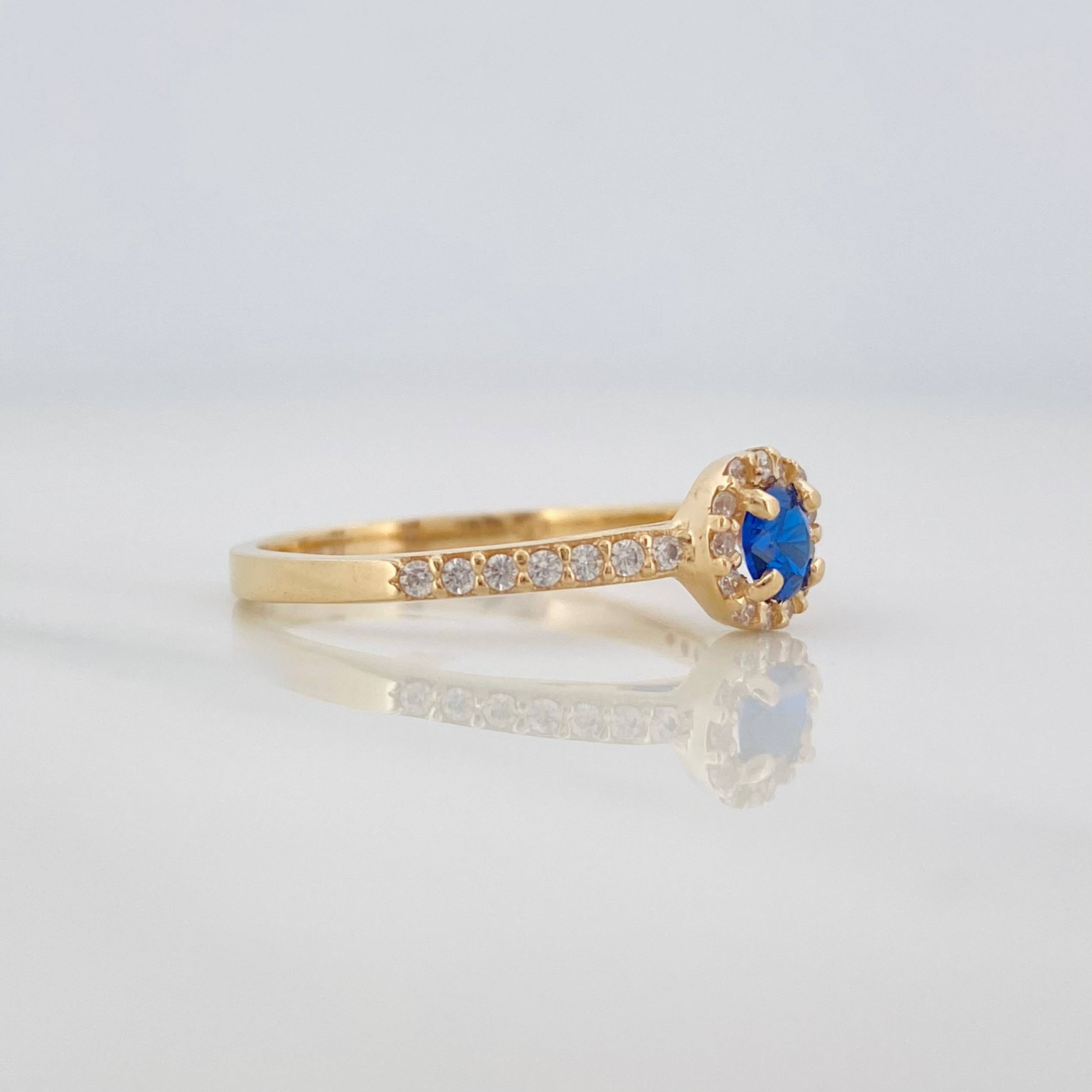 Anillo Halo 2.3 g / T6 1/2 Oro Amarillo 18K