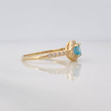 Anillo Halo 2.15g / T6 3/4 Oro Amarillo 18K