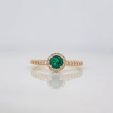 Anillo Halo 2.35 g / T6 3/4 Oro Amarillo 18K