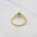 Anillo Halo 2.35 g / T6 3/4 Oro Amarillo 18K