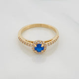 Anillo Halo 2.3 g / T6 1/2 Oro Amarillo 18K