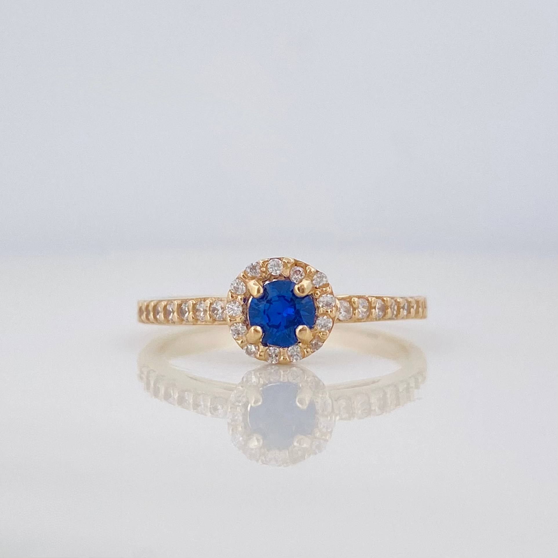 Anillo Halo 2.3 g / T6 1/2 Oro Amarillo 18K