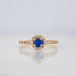 Anillo Halo 2.3 g / T6 1/2 Oro Amarillo 18K