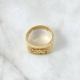Anillo Aguila Tejida Cuadrado 11.05gr / T12 / Texturizado Oro Amarillo 18K ©