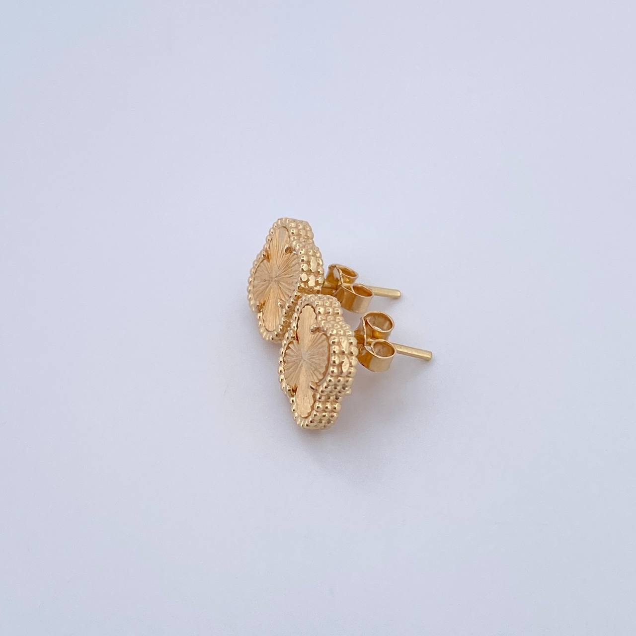 Topos Trebol 3.2gr / Diamantados Oro Amarillo 18K &