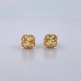 Topos Trebol 2.05gr / Diamantados Oro Amarillo 18K &