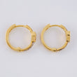 Hoop Earrings Heart Dense 2.2g / 1/2 in 18K Yellow Gold