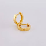 Hoop Earrings Carril 1.5g / 1/2 in 18K Yellow Gold