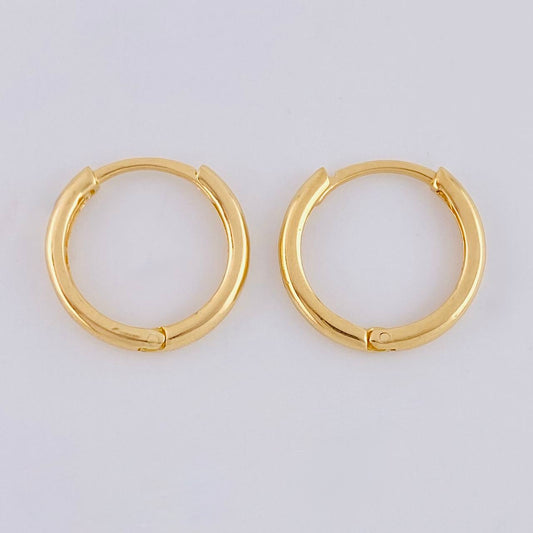 Hoop Earrings Isa 2.9g / 3/4 in Yellow Gold 18K