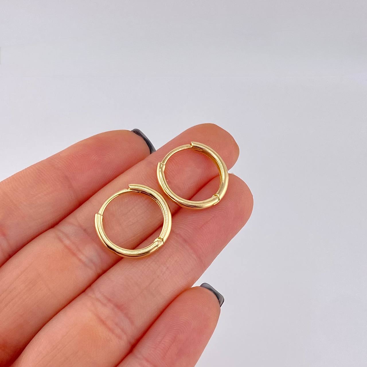 Hoop Earrings Isa 2.9g / 3/4 in Yellow Gold 18K
