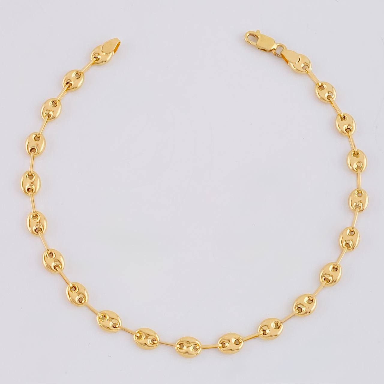 18K Yellow Gold Anklet Gc 3.7 g / 9 3/4 in / 4.5 mm