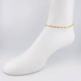 18K Yellow Gold Anklet Gc 3.6 g / 9 3/4 in / 4.5 mm