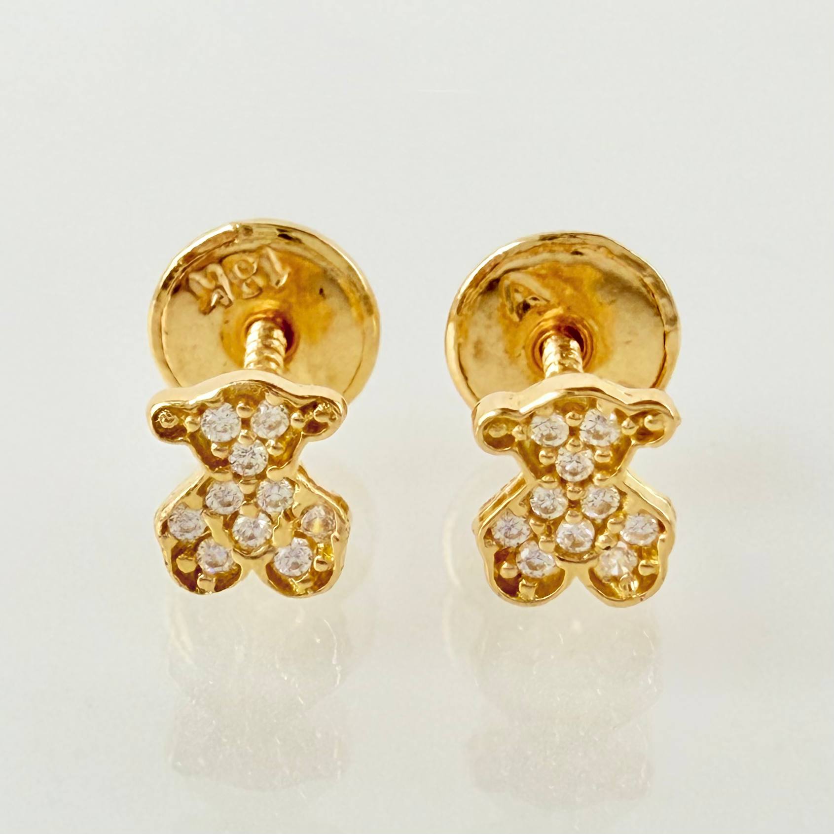 Topos Oso Tupido 0.6gr / 5mm Oro Amarillo 18K