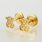 Topos Oso Tupido 0.6gr / 5mm Oro Amarillo 18K