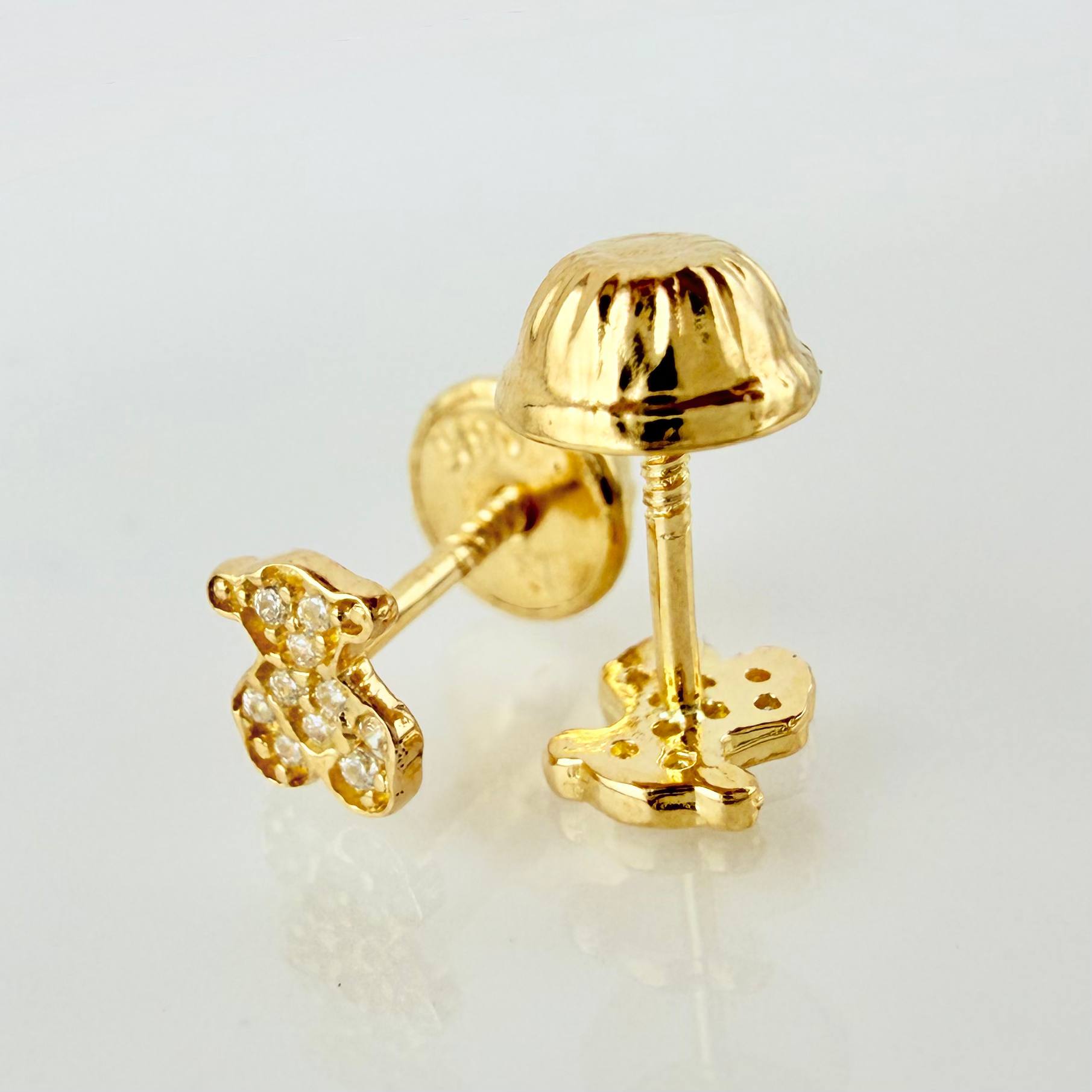 Topos Oso Tupido 0.6gr / 5mm Oro Amarillo 18K