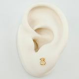 Topos Oso Tupido 0.65gr / 5mm Oro Amarillo 18K