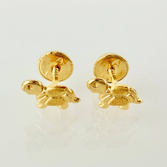 Topos Tortuga 0.5gr / 8mm Oro Amarillo 18K